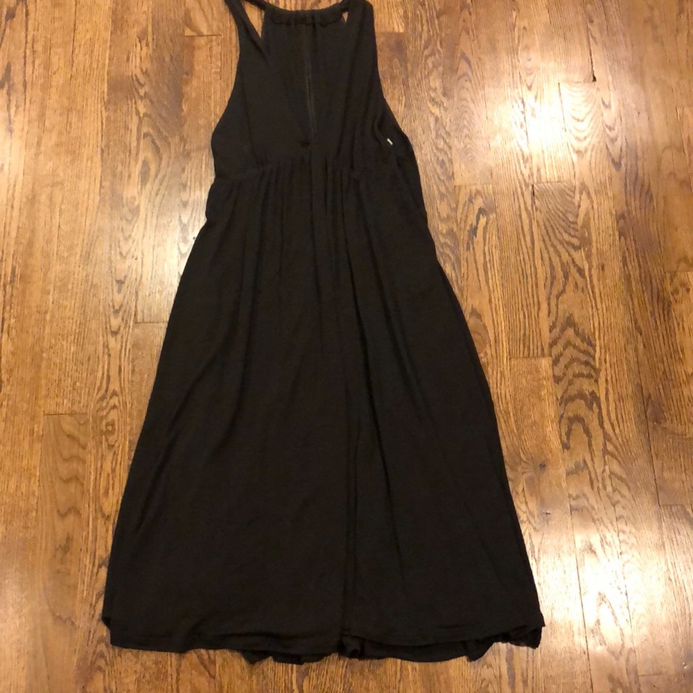 Diane Von Furstenberg brown flowy halter dress size 6